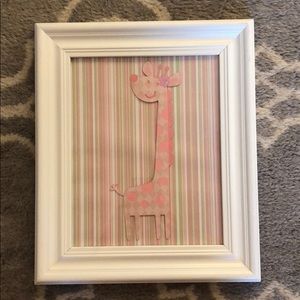 Giraffe framed print